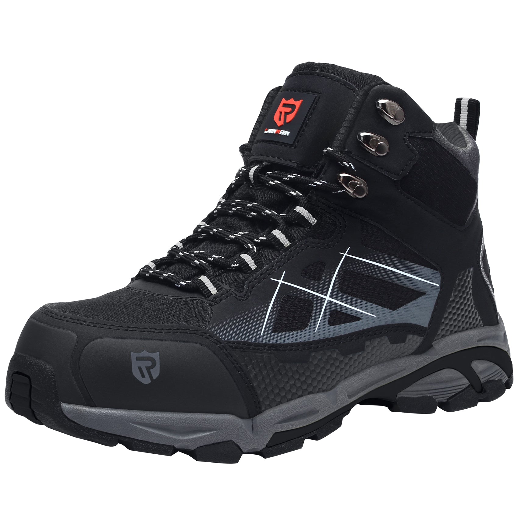 Men's Steel Toe Boots Work Puncture Resistant Slip Resistant Safety Boots Fashionable Comfortable Outdoor Hiking Work Boots #170202K