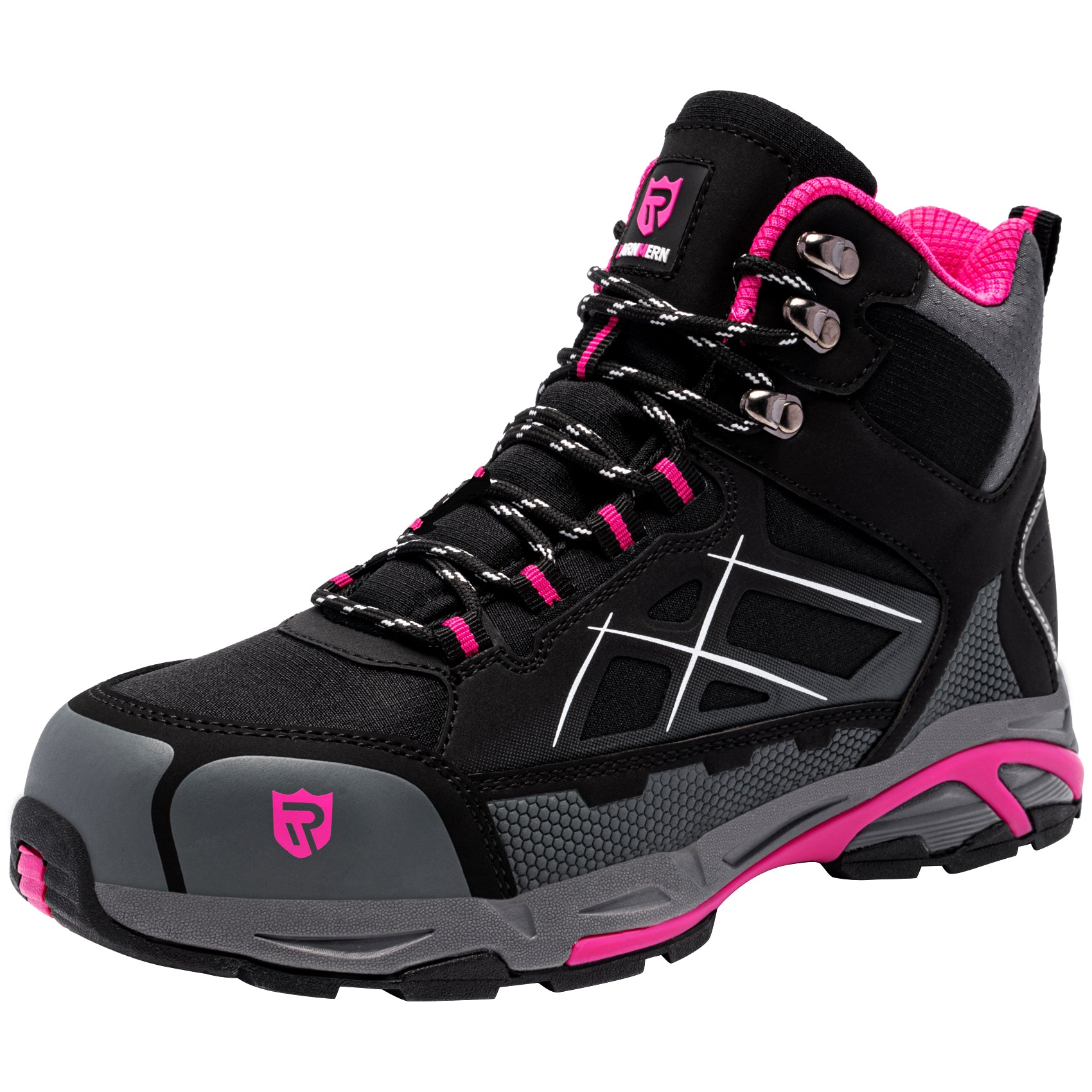 Women's Steel Toe Boots Work Puncture Resistant Slip Resistant Safety Boots Fashionable Comfortable Outdoor Hiking Work Boots #170202K