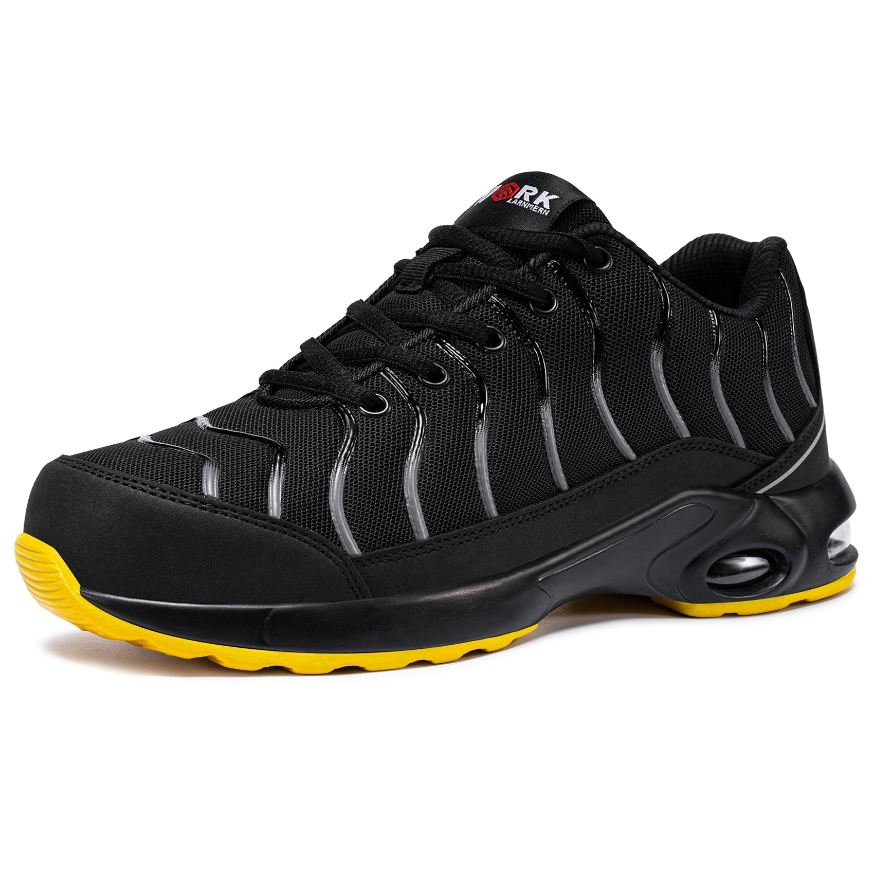 Steel Toe Puncture Proof Safety Shoes for Men Air Cushion Breathable Slip Resistant Work Sneakers #31270-2