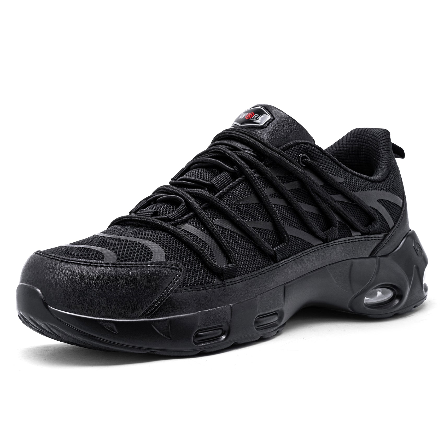 Steel Toe Safety Shoes for Men Lightweight Air Cushion Colorful Fashion Detachable Shoelace Sneakers #31327