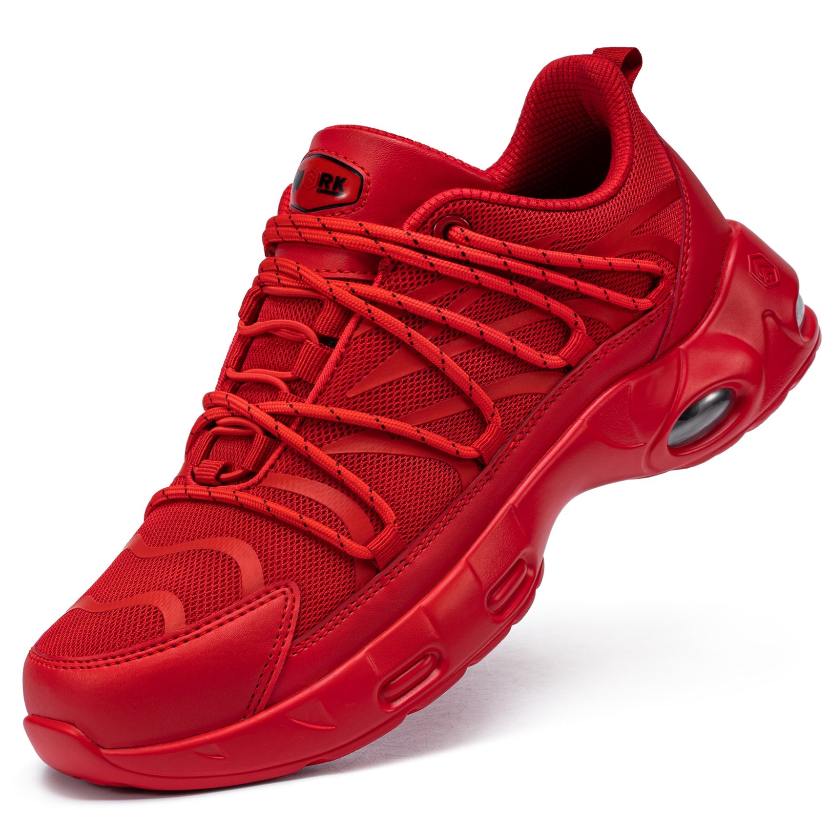 Steel Toe Safety Shoes for Men Lightweight Air Cushion Colorful Fashion Detachable Shoelace Sneakers #31327