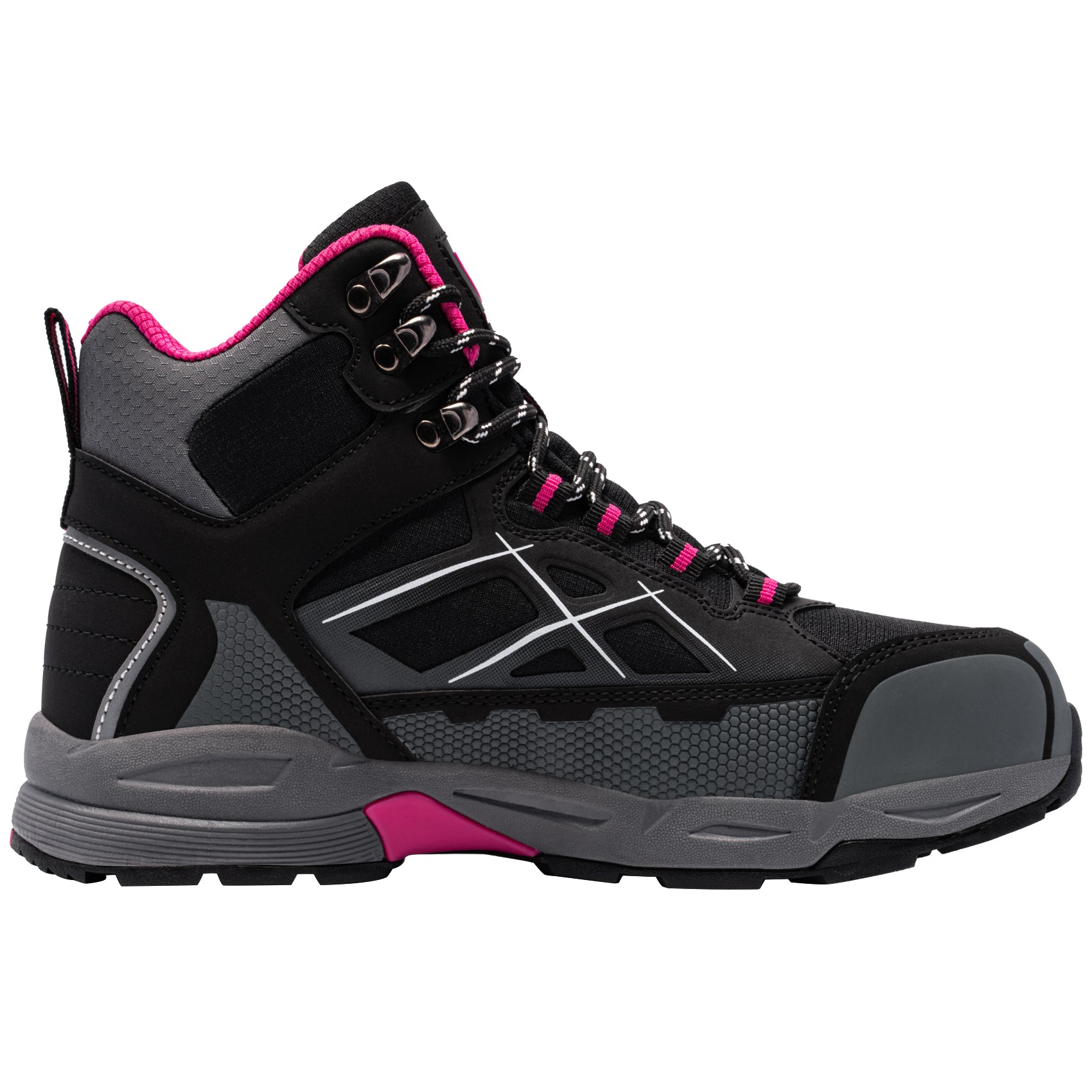 Women's Steel Toe Boots Work Puncture Resistant Slip Resistant Safety Boots Fashionable Comfortable Outdoor Hiking Work Boots #170202K