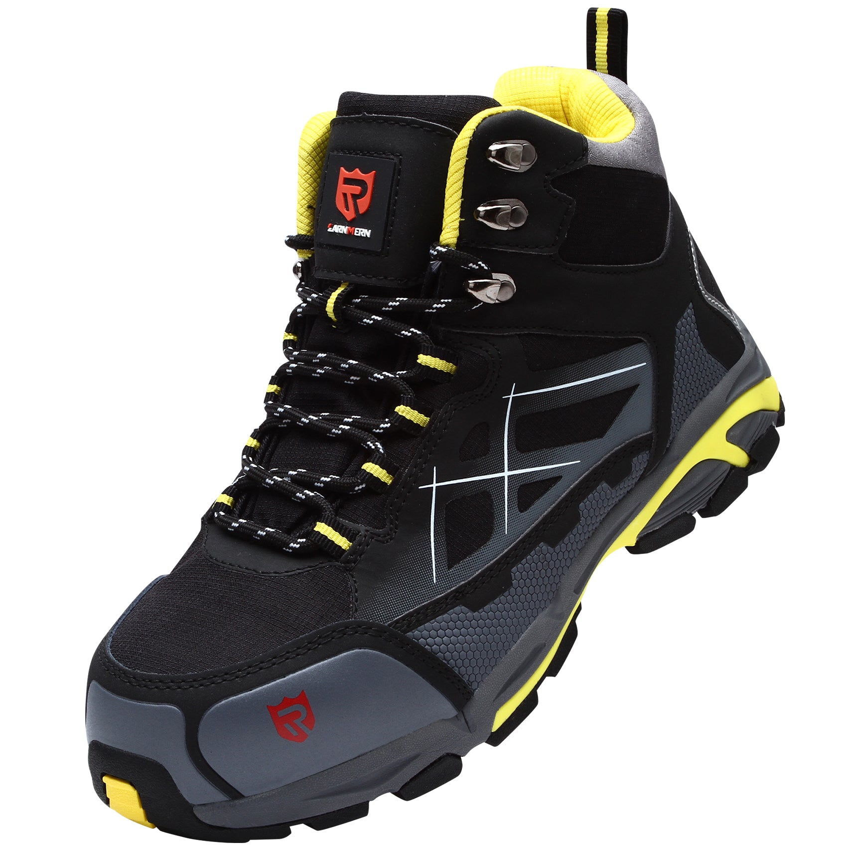 Men's Steel Toe Boots Work Puncture Resistant Slip Resistant Safety Boots Fashionable Comfortable Outdoor Hiking Work Boots #170202K