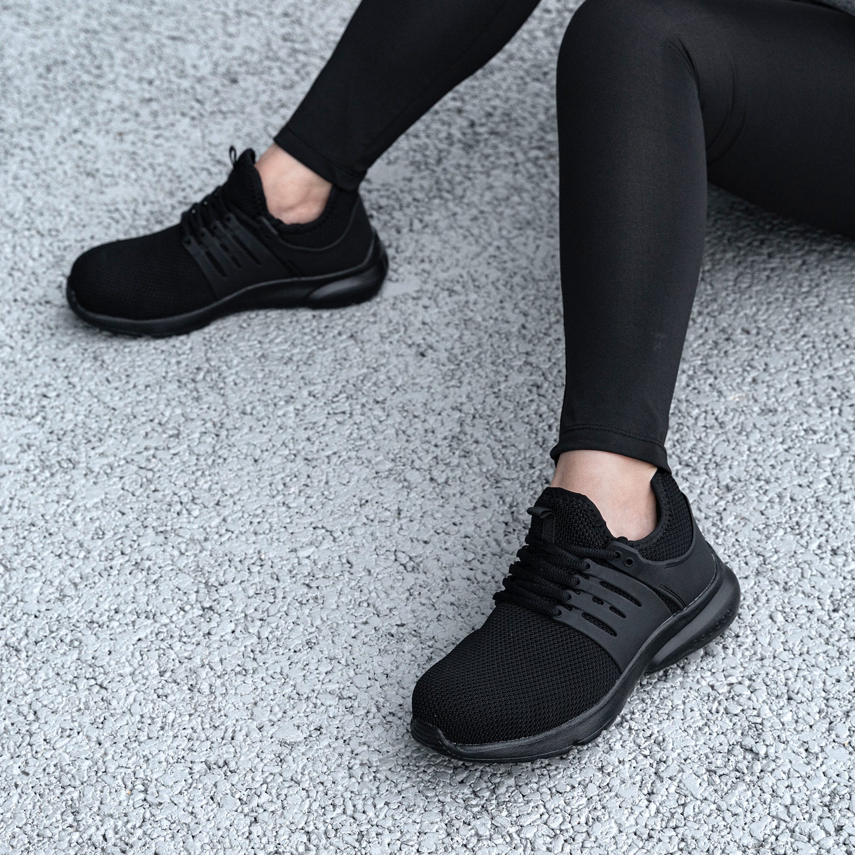 Sicherheits-Sneaker mit Stahlkappe für Damen, rutschfest, durchstichsicher, leichte Arbeitsschuhe #91815WR