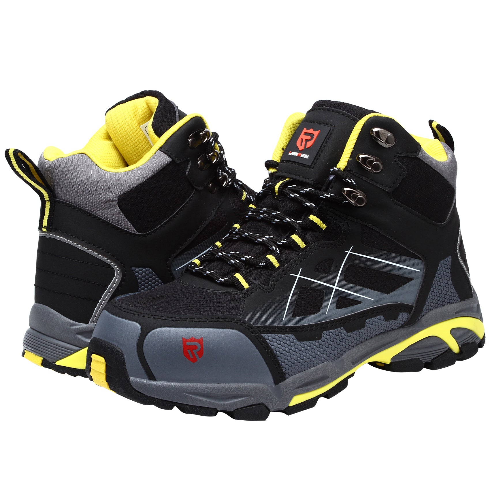 Men's Steel Toe Boots Work Puncture Resistant Slip Resistant Safety Boots Fashionable Comfortable Outdoor Hiking Work Boots #170202K