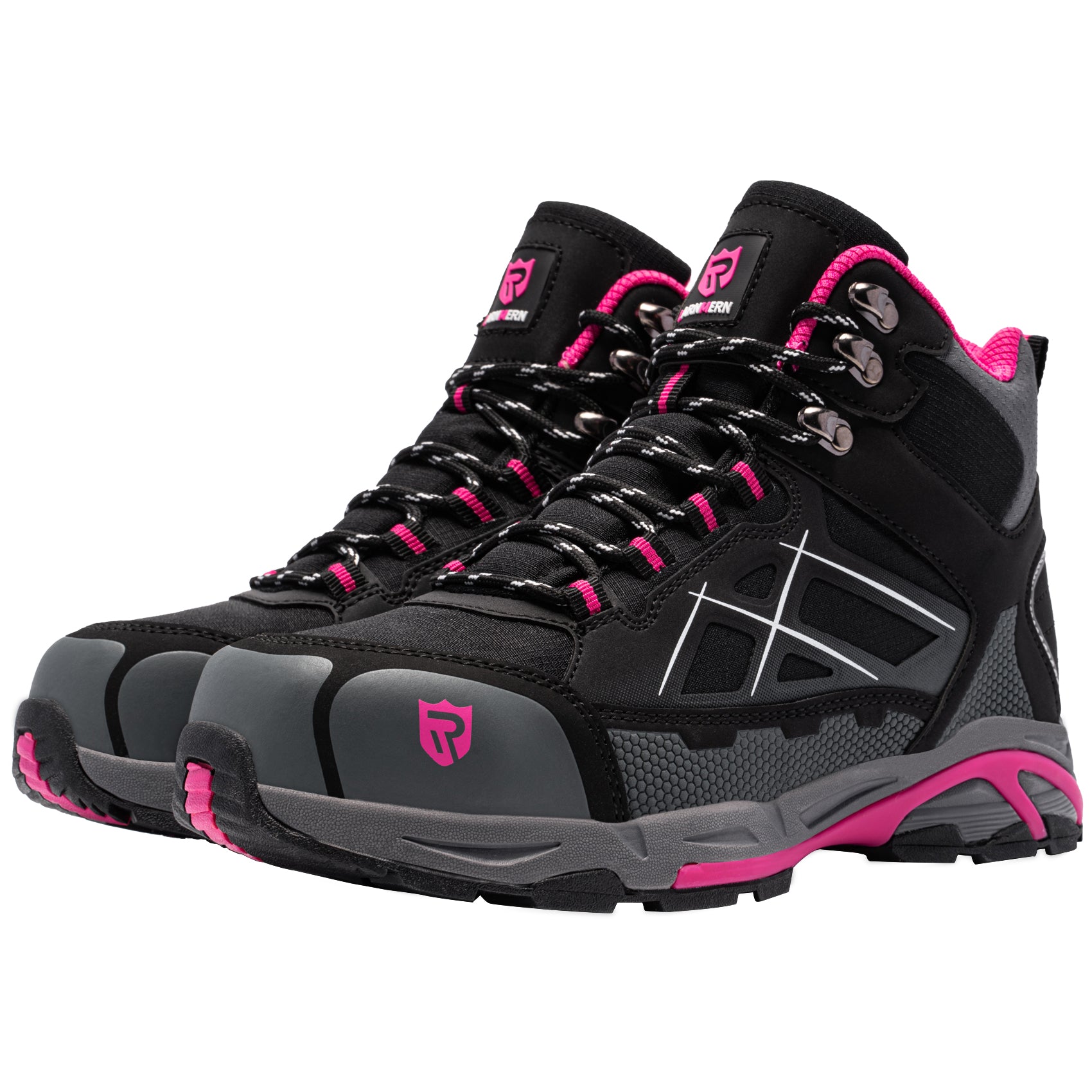 Women's Steel Toe Boots Work Puncture Resistant Slip Resistant Safety Boots Fashionable Comfortable Outdoor Hiking Work Boots #170202K
