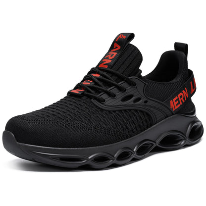 Steel Toe Work Shoes Lightweight Comfortable Cushioning Tennis Safety Shoes for Men #21004