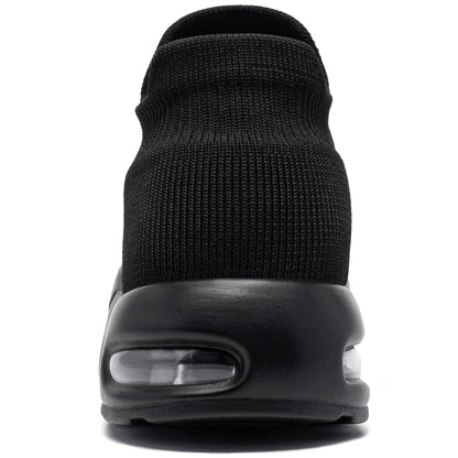 Steel Toe Work Shoes for Women Slip On Lightweight Comfortable Air Cushion Casual Sneakers #21021