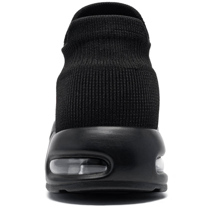 Steel Toe Work Shoes for Women Slip On Lightweight Comfortable Air Cushion Casual Sneakers #21021