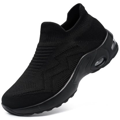 Steel Toe Work Shoes for Women Slip On Lightweight Comfortable Air Cushion Casual Sneakers #21021