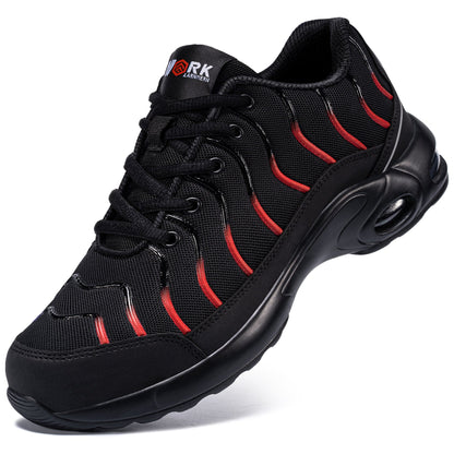 Steel Toe Puncture Proof Safety Shoes for Men Air Cushion Breathable Slip Resistant Work Sneakers #31270-2