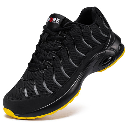 Steel Toe Puncture Proof Safety Shoes for Men Air Cushion Breathable Slip Resistant Work Sneakers #31270-2