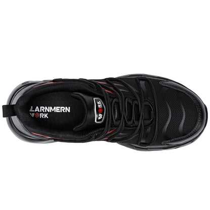 Chaussures de sécurité à embout en acier pour hommes, légères, coussin d'air, colorées, à la mode, lacets détachables, baskets #31327