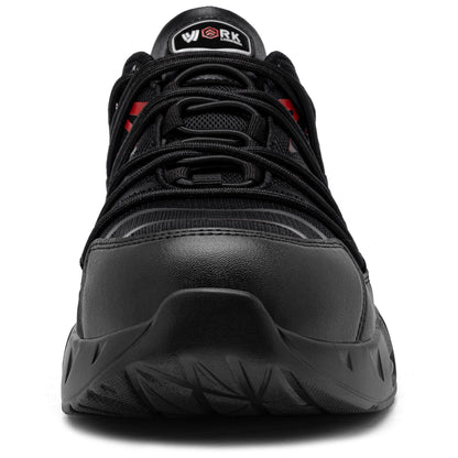 Chaussures de sécurité à embout en acier pour hommes, légères, coussin d'air, colorées, à la mode, lacets détachables, baskets #31327