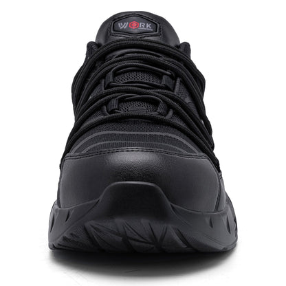 Chaussures de sécurité à embout en acier pour hommes, légères, coussin d'air, colorées, à la mode, lacets détachables, baskets #31327