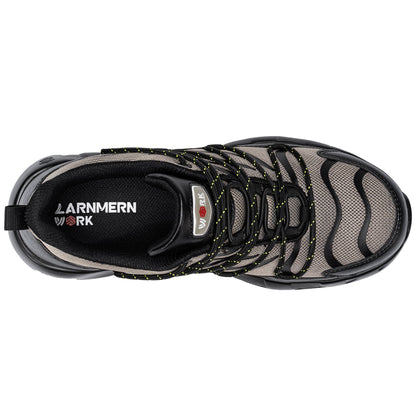 Chaussures de sécurité à embout en acier pour hommes, légères, coussin d'air, colorées, à la mode, lacets détachables, baskets #31327