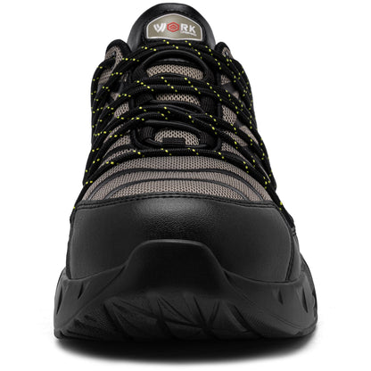 Chaussures de sécurité à embout en acier pour hommes, légères, coussin d'air, colorées, à la mode, lacets détachables, baskets #31327