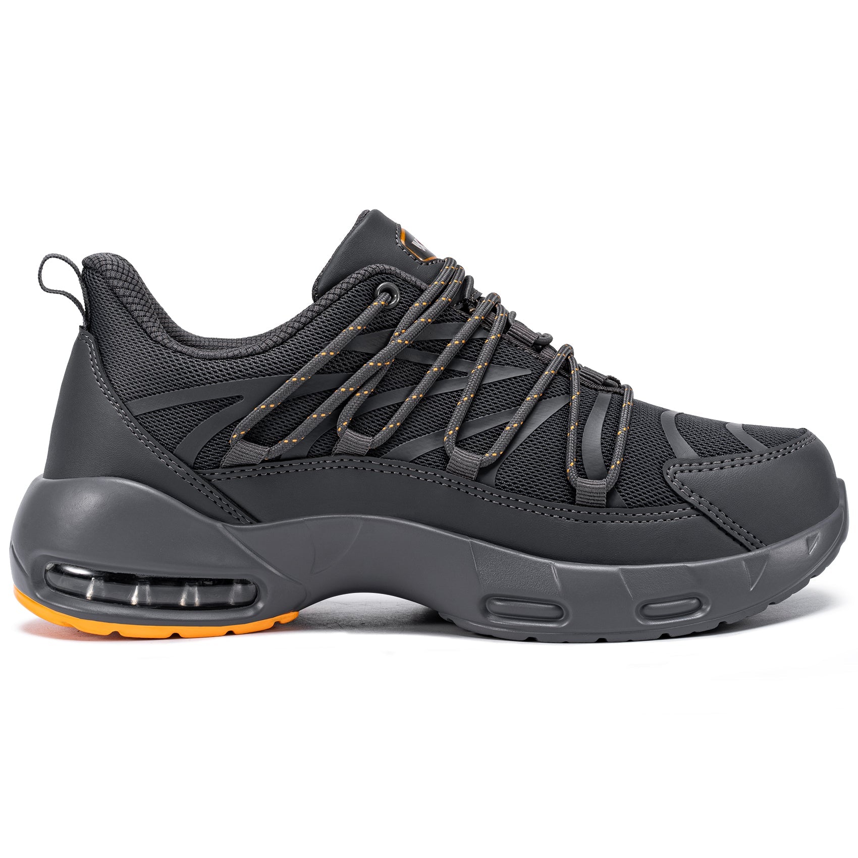 Chaussures de sécurité à embout en acier pour hommes, légères, coussin d'air, colorées, à la mode, lacets détachables, baskets #31327