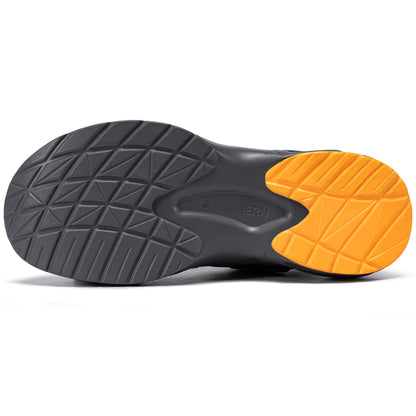 Chaussures de sécurité à embout en acier pour hommes, légères, coussin d'air, colorées, à la mode, lacets détachables, baskets #31327