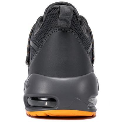 Chaussures de sécurité à embout en acier pour hommes, légères, coussin d'air, colorées, à la mode, lacets détachables, baskets #31327