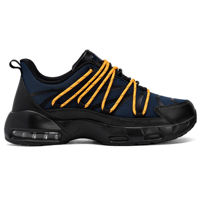 Chaussures de sécurité à embout en acier pour hommes, légères, coussin d'air, colorées, à la mode, lacets détachables, baskets #31327