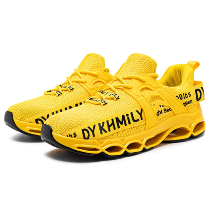 Steel Toe Work Sneakers for Women Comfortable Lightweight Breathable Slip on Fashion Safety Shoe #91823