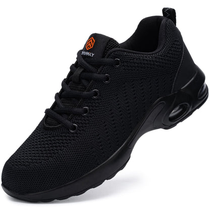 Stahl Kappe Sicherheit Schuhe für Frauen Bequeme Leichte Air Kissen Arbeit Turnschuhe #91859