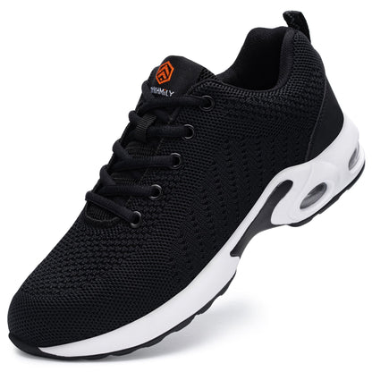 Stahl Kappe Sicherheit Schuhe für Frauen Bequeme Leichte Air Kissen Arbeit Turnschuhe #91859