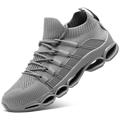 Stahl Kappe Arbeit Schuhe für Frauen Leichte Slip auf Atmungs Mode Sicherheit Turnschuhe #91868